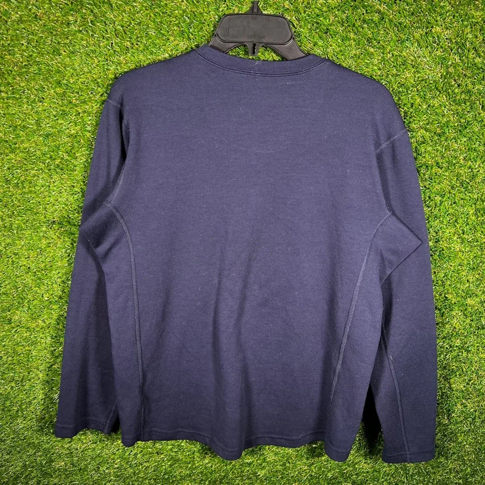 The North Face Mens Navy Blue Performance Long Sleeve Crewneck Shirt Size‎ M